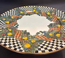 Load image into Gallery viewer, Mackenzie-Childs Enamel Checkered Platter/Tray