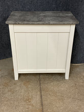 Load image into Gallery viewer, Grey/White Side Table with Power Outlet