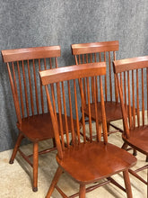 Load image into Gallery viewer, Cochrane Set Of 4 Cherry Windsor Dining Chairs