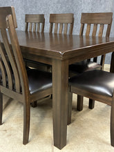 Load image into Gallery viewer, Contemporary Espresso Dining Table with 8 Chairs