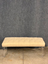 Load image into Gallery viewer, Modern Tufted Bench with Nailhead Trim