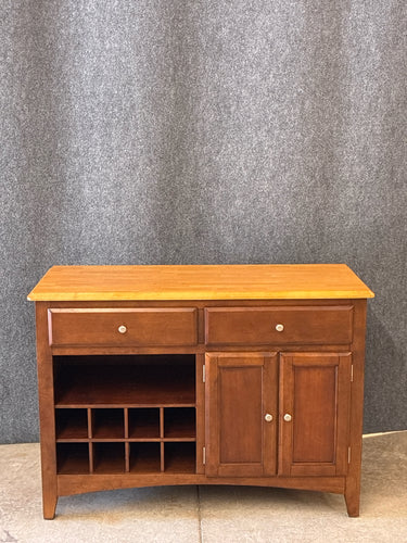 Buffet Server with Wine Storage