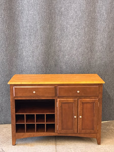 Buffet Server with Wine Storage
