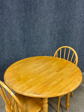 Load image into Gallery viewer, Country Style Drop-Leaf Dining Set with 2 Windsor Chairs