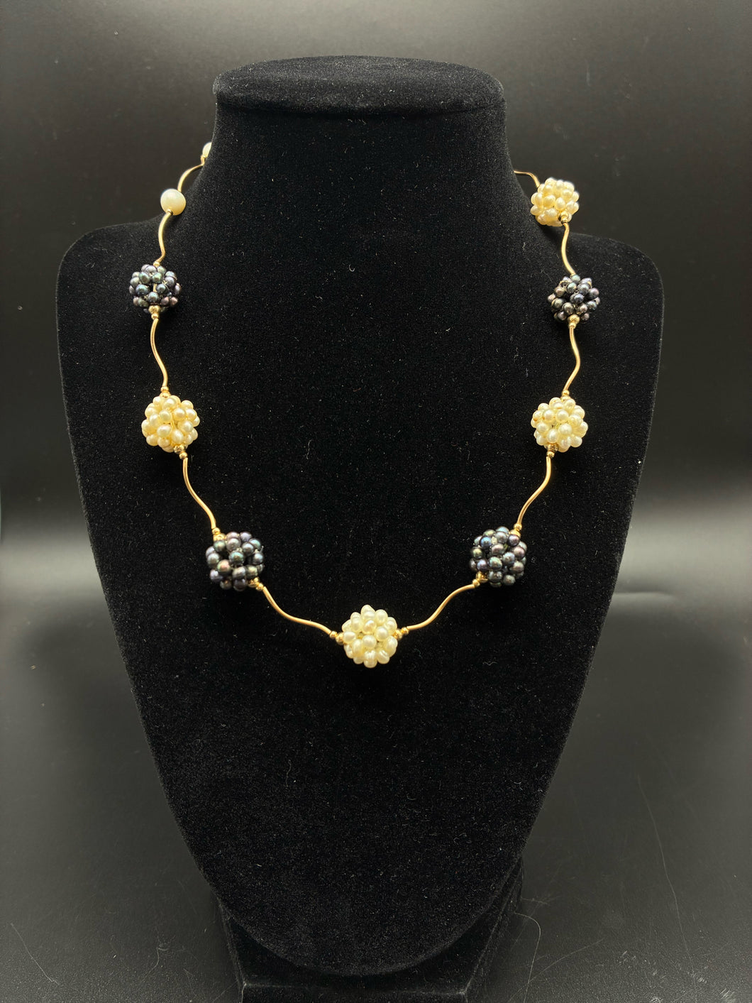 Gold Pearl Necklace