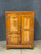 Load image into Gallery viewer, Antique Polar Wooden Icebox Refrigerator -  Nashua, NH