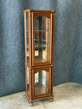 Load image into Gallery viewer, Traditional Lighted 2 Door Glass Curio Cabinet