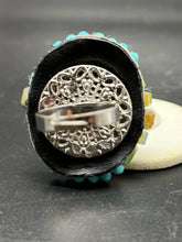 Load image into Gallery viewer, Beaded Oval Multi-Color Ring