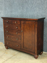 Load image into Gallery viewer, Restoration Hardware Camden Wardrobe Dresser with Glass Top