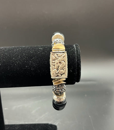 Robin Steele Beaded Stretch Bracelet