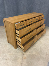 Load image into Gallery viewer, Light Wood 10 Drawer Dresser