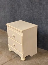 Load image into Gallery viewer, Cream 2-Drawer Nightstand