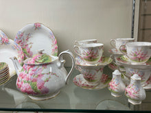 Load image into Gallery viewer, Royal Albert Gold Trim Floral Bone China White Dinnerware set