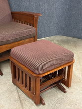 Load image into Gallery viewer, Ethan Allen Mission Style Glider &amp; Ottoman