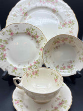 Load image into Gallery viewer, Syracuse Gold Trim Floral Pink Dinnerware set