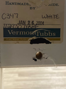 Full Size Vermont Tubbs White Headboard