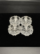 Load image into Gallery viewer, Vintage Pressed Glass Starburst Votive Candle Holders - Set of 4