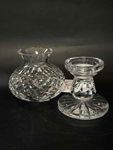 Load image into Gallery viewer, 2 Piece Waterford Alana Crystal Clear Candle/Candleholder