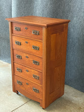 Load image into Gallery viewer, Vontage Oak 5-Drawer Tall Chest