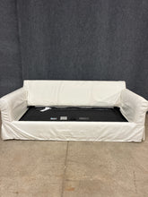 Load image into Gallery viewer, Pottery Barn Buchanan Slip Cover Sleeper Sofa