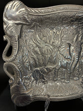 Load image into Gallery viewer, Aluminum Animal Print Silver Tray
