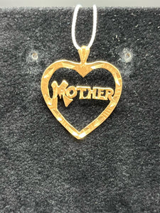 Gold Heart Shape Pendant
