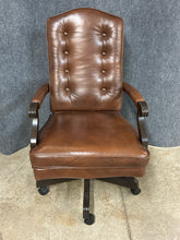 Load image into Gallery viewer, Ethan Allen Harvard Leather Office Chair