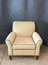 Load image into Gallery viewer, Ethan Allen Accent Chair With Blue Piping