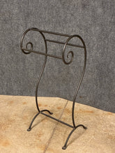 Load image into Gallery viewer, Wrought Iron Freestanding Towel Rack