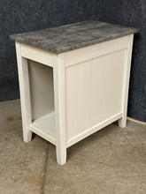Load image into Gallery viewer, Grey/White Side Table with Power Outlet