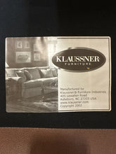 Load image into Gallery viewer, Klaussner Contemporary Brown Leather Sofa