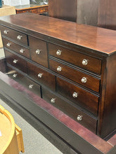 Load image into Gallery viewer, Transitional 10 Drawer Dresser in Dark Espresso Finish