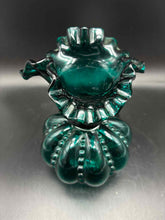 Load image into Gallery viewer, Fenton Glass Vintage Teal Vase