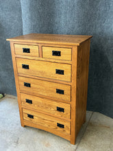 Load image into Gallery viewer, Amish-Made Mission Oak Tall Chest