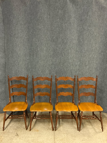 Set of 4 Made In Canada Two-Tone Dining Chairs