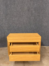 Load image into Gallery viewer, Crate &amp; Barrel Contemporary Light Wood Nightstand