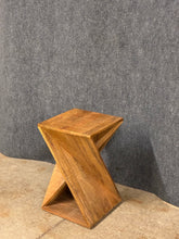 Load image into Gallery viewer, Rustic Modern Geometric End Table