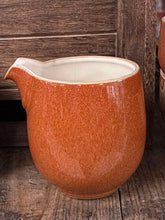 Load image into Gallery viewer, Denby Pottery Orange-Red Pale Yellow 3 Piece Solid Creamer and/or Sugar