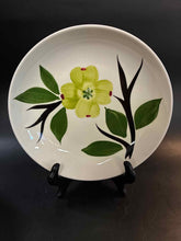 Load image into Gallery viewer, Green Trim Floral Ceramic 10 Piece White Print Dinnerware set