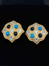 Load image into Gallery viewer, Christian Dior Clip Goldtone Earrings