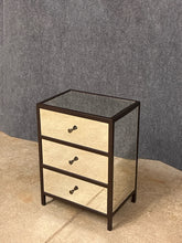 Load image into Gallery viewer, Mirrored 3-Drawer Nightstand