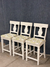 Load image into Gallery viewer, Set of 3 Pier 1 Imports Cottage Style Counter Stools