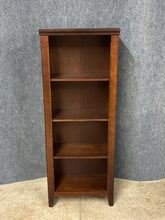 Load image into Gallery viewer, Narrow Dark Wood Bookcase