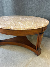 Load image into Gallery viewer, Round Marble-Top Neoclassical Style Coffee