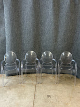 Load image into Gallery viewer, Set of 4 Clear Acrylic Armchairs