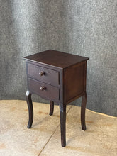 Load image into Gallery viewer, Traditional Mahogany Two-Drawer Nightstand with Cabriole Legs