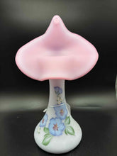 Load image into Gallery viewer, Fenton Pink Glass Vintage Blue Vase