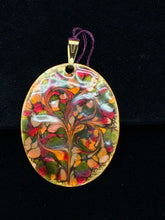 Load image into Gallery viewer, 1 Piece Floral Oval Orange-Red Pendant
