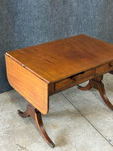 Load image into Gallery viewer, Antique Mahogany Drop-Leaf Writing Table with Drawers