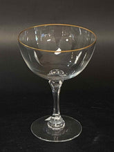 Load image into Gallery viewer, 9 Piece Lenox Clear Crystal Gold Trim Glasses
